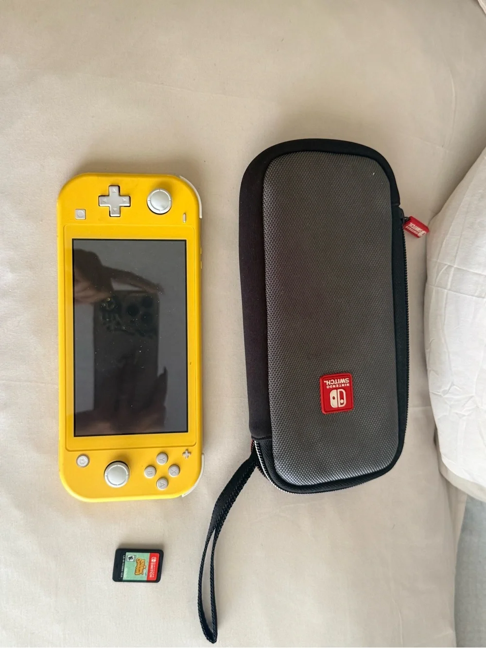 Nintendo Yellow Handheld Gaming Console - Compact Switch Lite Style